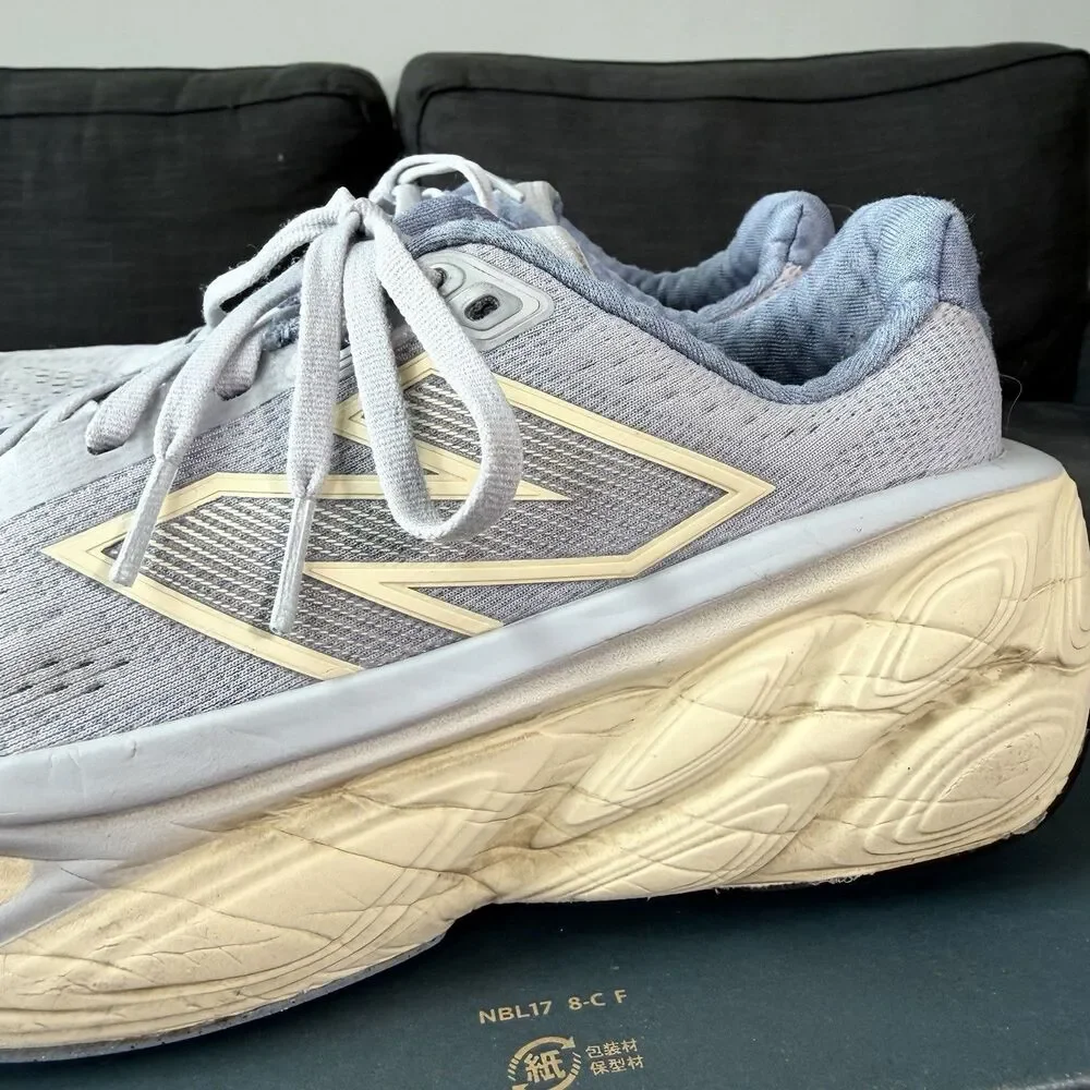 New Balance Fresh Foam X More V5 Running Sneakers Grey Blue Women's Size 8